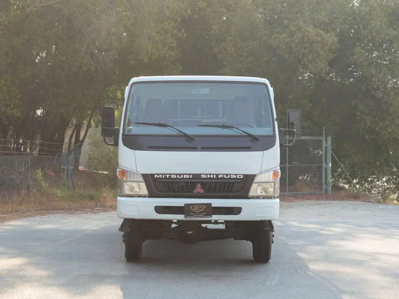 2016 Mitsubishi Canter Double Cabin Cargo Body 4.2L 4 Cylinders Diesel Engine White Grey Truck