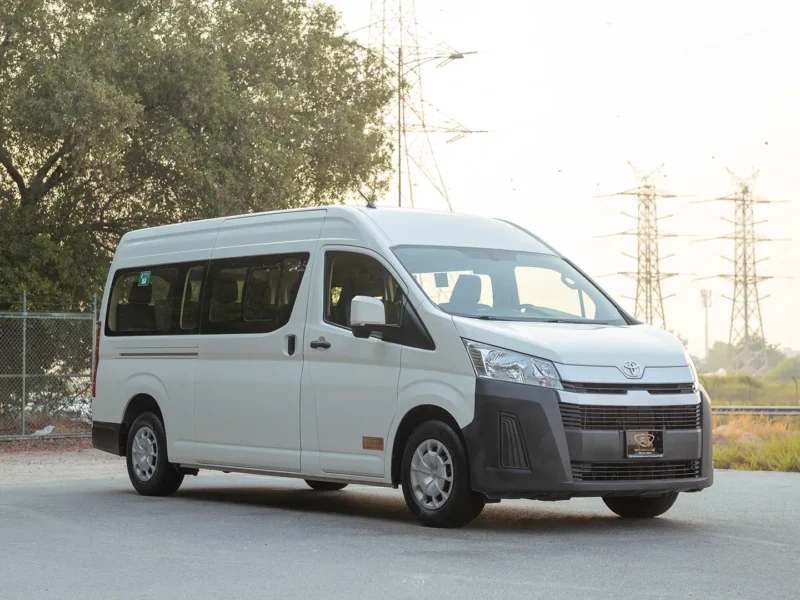 2022 Toyota Hiace GL High Roof 3.5L 6 Cylinders Petrol Engine White Grey Minibus GCC Specs