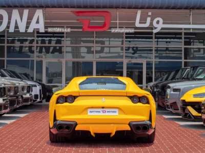 2019 Ferrari 812 Superfast Standard 6.5 Litres V12 Engine Yellow Black Coupe Pristine Condition