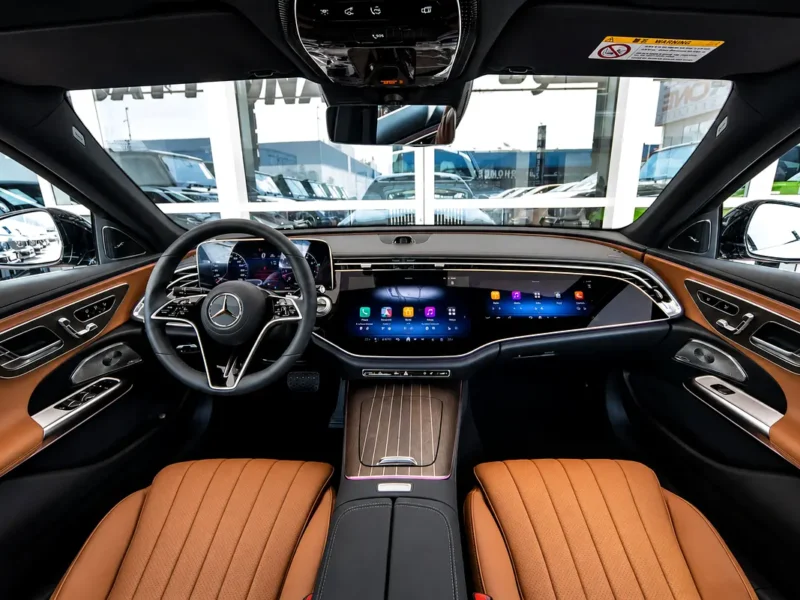 2025 Mercedes-Benz E-Class E 300 V4 2.0 Litres Turbo Petrol Engine Black Brown Sedan