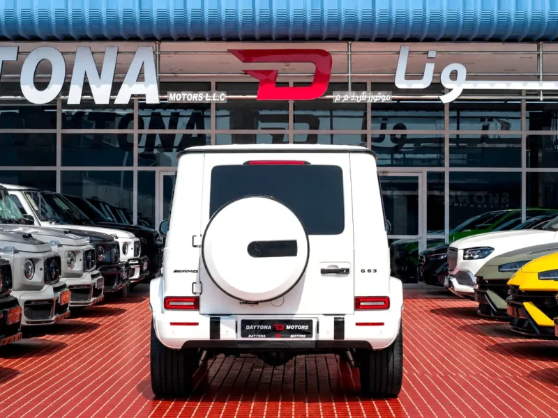 2022 Mercedes-Benz G-Class G 63 AMG 4.0 Litres V8 Biturbo Petrol Engine White Black SUV