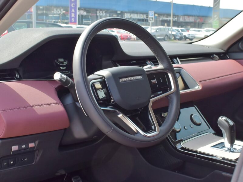 2022 Land Rover Range Rover Evoque P300 Hybrid 2.0L 4 Cylinders Engine Silver Burgundy SUV
