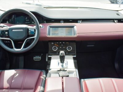 2022 Land Rover Range Rover Evoque P300 Hybrid 2.0L 4 Cylinders Engine Silver Burgundy SUV
