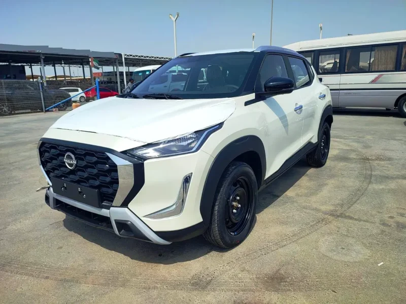 2025 Nissan Magnite S 1.0 Litres 3 Cylinders Petrol Engine White Black Crossover Full Option