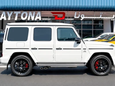 2022 Mercedes-Benz G-Class G 63 AMG 4.0 Litres V8 Biturbo Petrol Engine White Black SUV