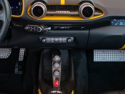 2019 Ferrari 812 Superfast Standard 6.5 Litres V12 Engine Yellow Black Coupe Pristine Condition