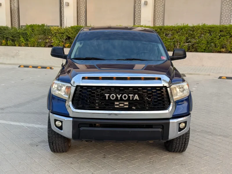 2014 Toyota Tundra SR5 8 Cylinders Petrol Engine Blue Beige Pickup Truck Automatic US Specs