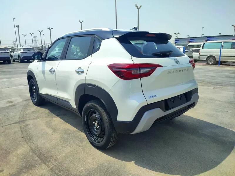 2025 Nissan Magnite S 1.0 Litres 3 Cylinders Petrol Engine White Black Crossover Full Option