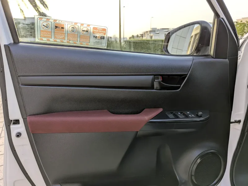 2024 Toyota Hilux Double Cab GLX 2.4L 4 Cylinders Petrol Engine White Maroon Pickup Truck