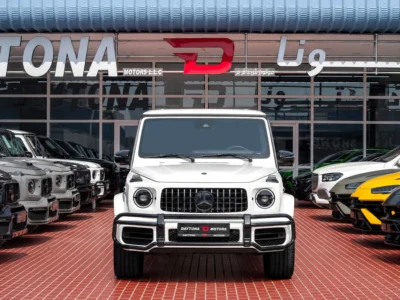 2022 Mercedes-Benz G-Class G 63 AMG 4.0 Litres V8 Biturbo Petrol Engine White Black SUV