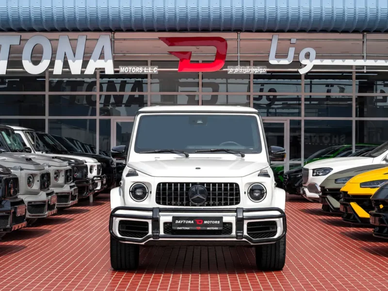 2022 Mercedes-Benz G-Class G 63 AMG 4.0 Litres V8 Biturbo Petrol Engine White Black SUV