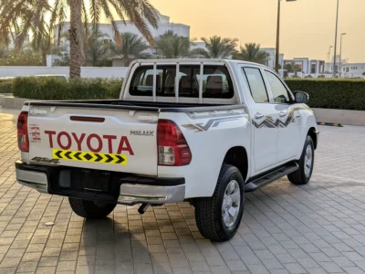 2024 Toyota Hilux Double Cab GLX 2.4L 4 Cylinders Petrol Engine White Maroon Pickup Truck