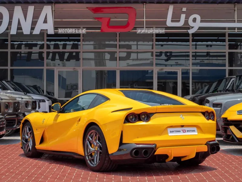 2019 Ferrari 812 Superfast Standard 6.5 Litres V12 Engine Yellow Black Coupe Pristine Condition