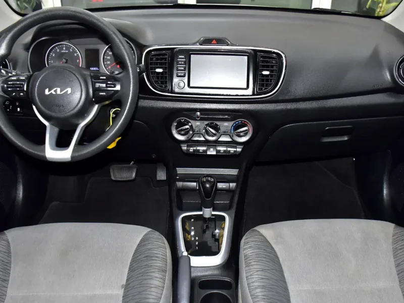 2024 Kia Pegas EX 4 Cylinders Petrol Engine White Grey Sedan GCC Specs Automatic