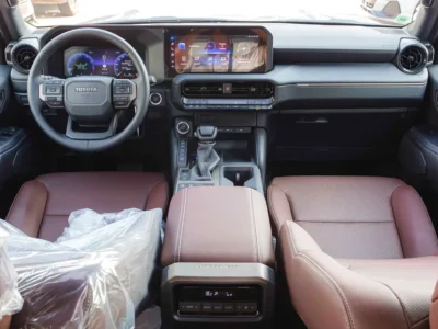 2025 Toyota Prado TXL 2.4 Litres 4 Cylinders Petrol Engine Black Tan SUV GCC Specs 4WD