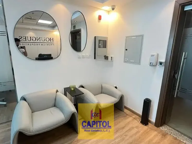 1,128 sqft WELL FURNISHED OFFICE WITH 4 GLASS PARTITION AVAILABLE FOR RENT IN BUSINESS BAY