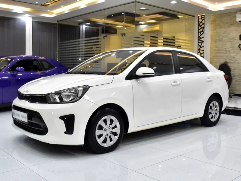 2024 Kia Pegas EX 4 Cylinders Petrol Engine White Grey Sedan GCC Specs Automatic