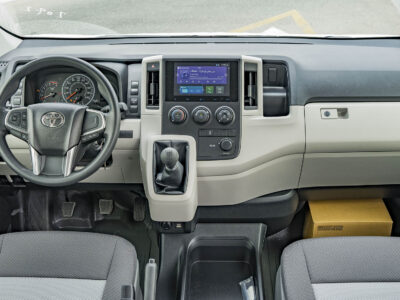 2026 Toyota Hiace 3.5L V6 24-Valve DOHC VVT-i Manual Transmission White Grey High Roof Van