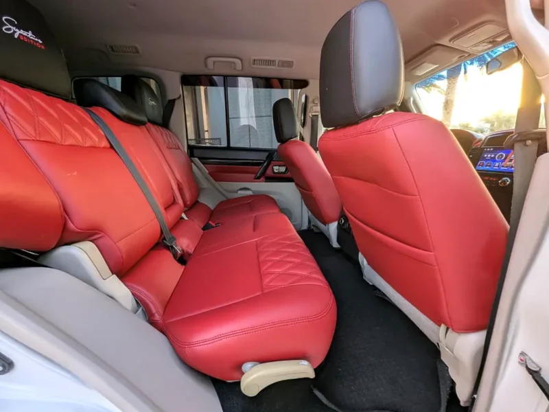 2015 Mitsubishi Pajero GLS Medium Line 3.5L V6 White Red SUV GCC Specs Automatic