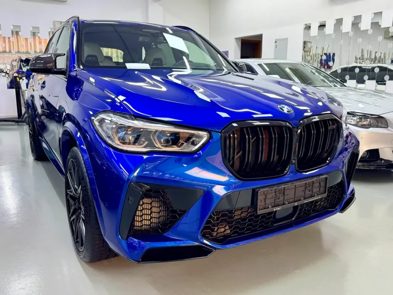 2021 BMW X5 M Competition 4.4L V8 M TwinPower Turbo Engine Blue White SUV GCC Specs