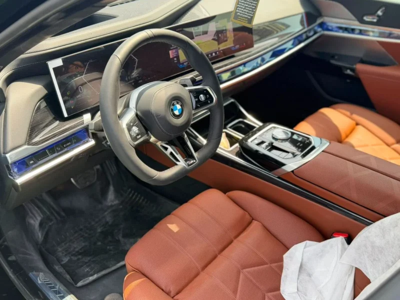2026 BMW 735i MASTERCLASS M SPORT PACKAGE 3.0L 6 Cylinders Hybrid Black Tan Sedan