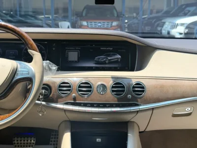 2015 Mercedes-Benz S-Class S 400 6 Cylinders Petrol Engine Black Beige Sedan GCC Specs