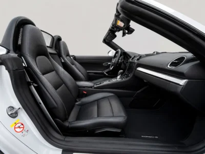 2024 Porsche 718 Boxster 4 Cylinders Petrol Engine Grey Black Soft Top Convertible GCC Specs
