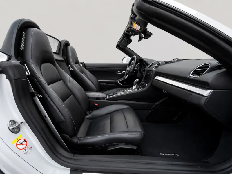 2024 Porsche 718 Boxster 4 Cylinders Petrol Engine Grey Black Soft Top Convertible GCC Specs