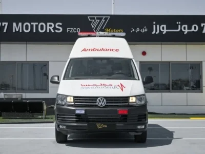 2019 Volkswagen Transporter STD High-Roof Ambulance 2.0L 4 Cylinders Engine White Black Van