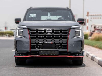 2026 Nissan Patrol Nismo 3.5 Litres Twin‑Turbocharged V6 Petrol Engine Grey Red SUV GCC
