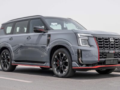 2026 Nissan Patrol Nismo 3.5 Litres Twin‑Turbocharged V6 Petrol Engine Grey Red SUV GCC