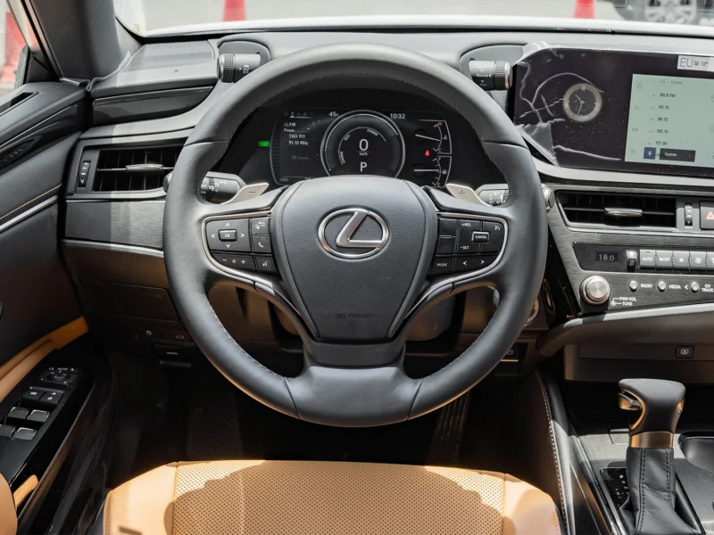 2025 Lexus ES300h 2.5-liter inline-4 Hybrid​ Engine Grey Tan Sedan GCC Specs Automatic