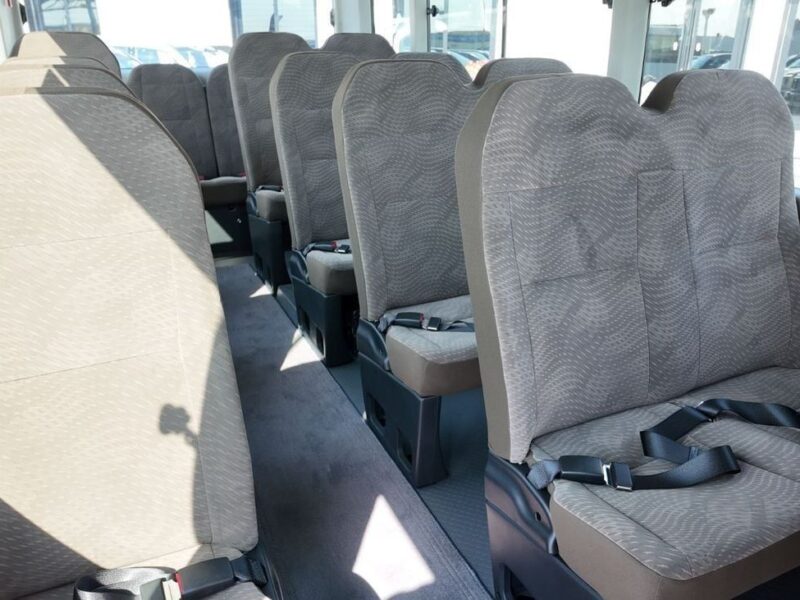 2025 Toyota Coaster High Roof 4.0L Turbo Diesel 4 Cylinders White Brown Bus GCC Specs