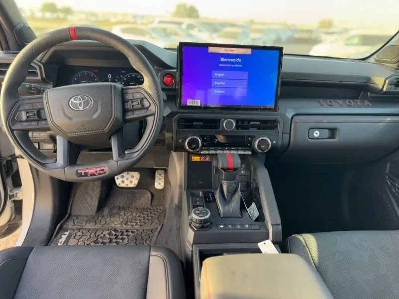 2026 Toyota Tacoma TRD PRO I-FORCE MAX Hybrid 2.4L V4 Engine White Black Pickup Truck