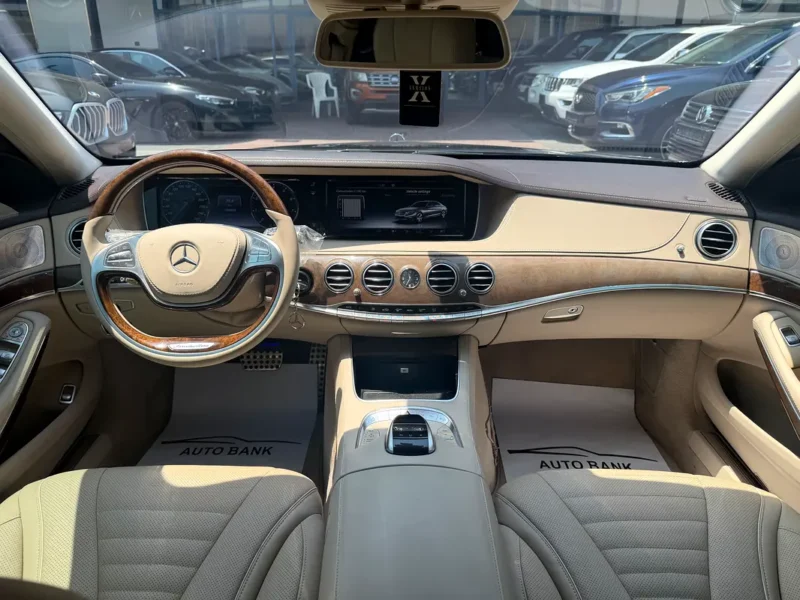 2015 Mercedes-Benz S-Class S 400 6 Cylinders Petrol Engine Black Beige Sedan GCC Specs
