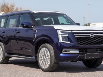 2026 Nissan Patrol LE PLATINUM CITY 3.5-liter Twin-Turbocharged V6 Blue Red SUV GCC Specs