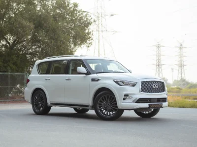 2024 Infiniti QX80 Sensory 5.3 Litres 8 Cylinders Petrol Engine White Brown SUV GCC Specs