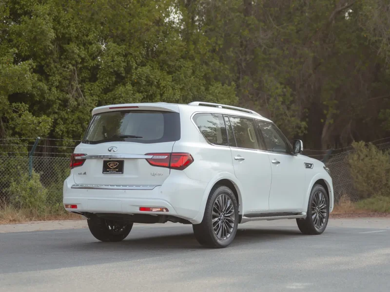 2024 Infiniti QX80 Sensory 5.3 Litres 8 Cylinders Petrol Engine White Brown SUV GCC Specs