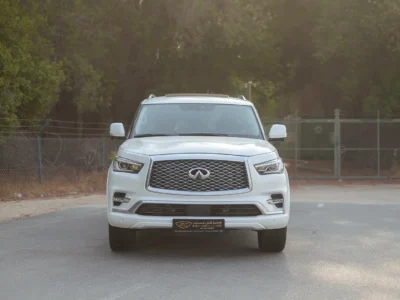 2024 Infiniti QX80 Sensory 5.3 Litres 8 Cylinders Petrol Engine White Brown SUV GCC Specs