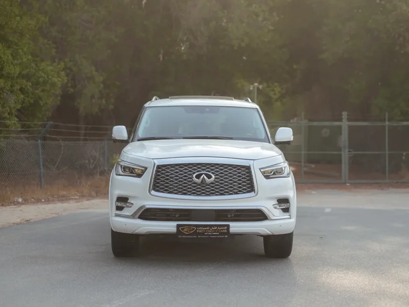 2024 Infiniti QX80 Sensory 5.3 Litres 8 Cylinders Petrol Engine White Brown SUV GCC Specs