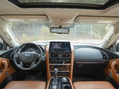 2024 Infiniti QX80 Sensory 5.3 Litres 8 Cylinders Petrol Engine White Brown SUV GCC Specs