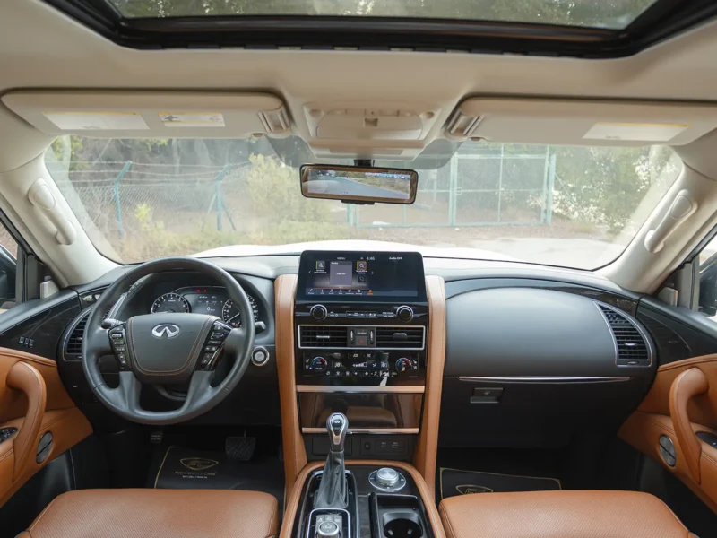 2024 Infiniti QX80 Sensory 5.3 Litres 8 Cylinders Petrol Engine White Brown SUV GCC Specs