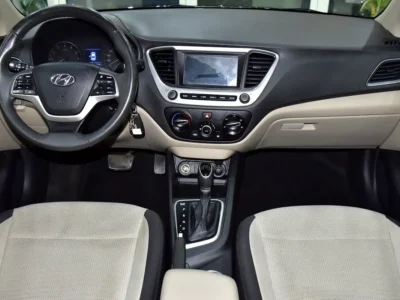 2020 Hyundai Accent GLS 4 Cylinders Petrol Engine Blue Beige Sedan GCC Specs Automatic