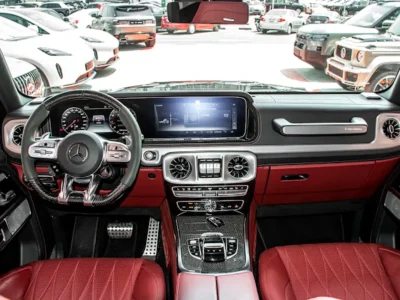 2021 Mercedes-Benz G-Class G 63 AMG 4.0L V8 Biturbo Petrol Engine Black Red SUV GCC Specs