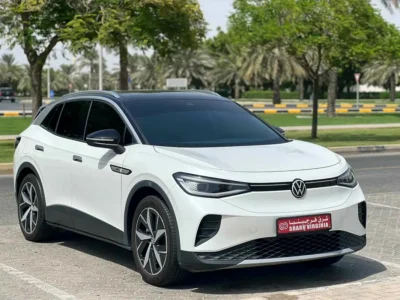 2021 Volkswagen ID.4 Crozz Pro Electric Vehicle White Grey SUV GCC Specs Automatic