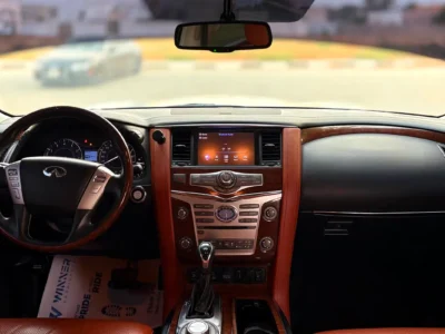 2019 Infiniti QX80 Limited Edition 5.6 Litres V8 Petrol Engine White Orange SUV GCC Specs
