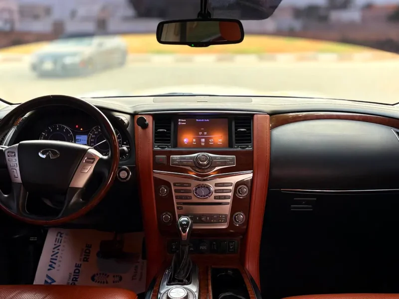 2019 Infiniti QX80 Limited Edition 5.6 Litres V8 Petrol Engine White Orange SUV GCC Specs