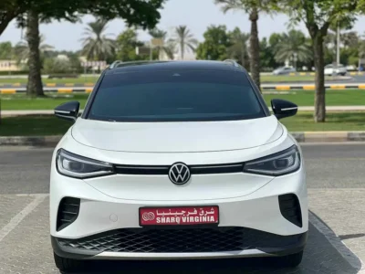 2021 Volkswagen ID.4 Crozz Pro Electric Vehicle White Grey SUV GCC Specs Automatic