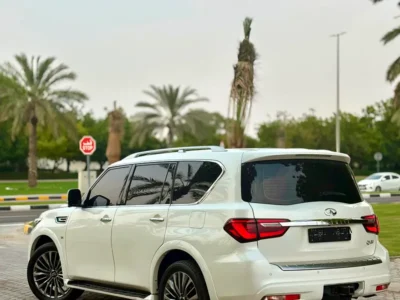 2019 Infiniti QX80 Limited Edition 5.6 Litres V8 Petrol Engine White Orange SUV GCC Specs