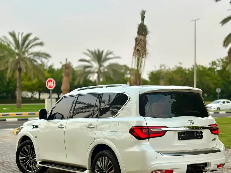 2019 Infiniti QX80 Limited Edition 5.6 Litres V8 Petrol Engine White Orange SUV GCC Specs